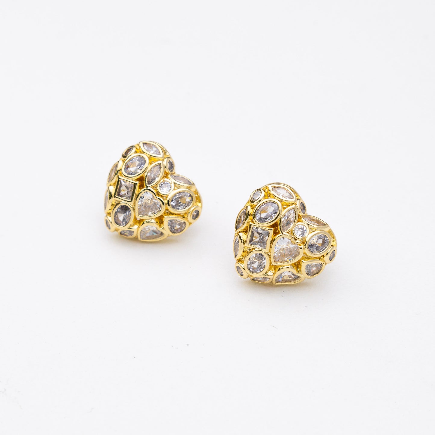 Crystal Heart Earrings