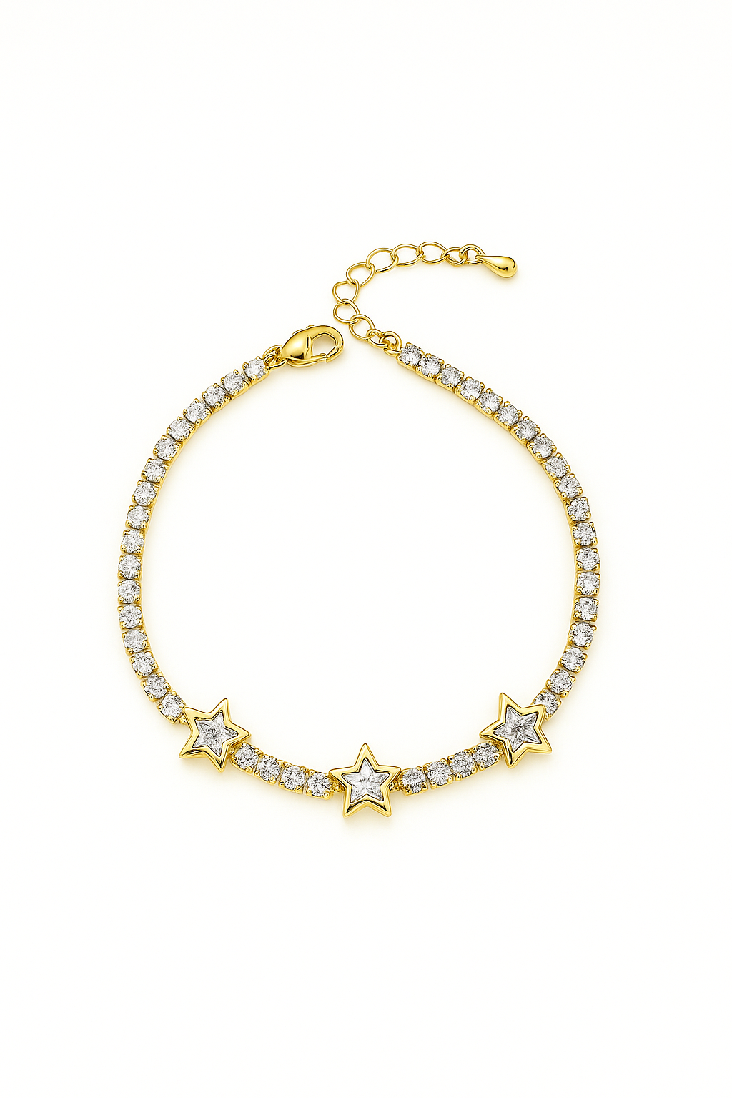 Tennis Bracelet With Stars