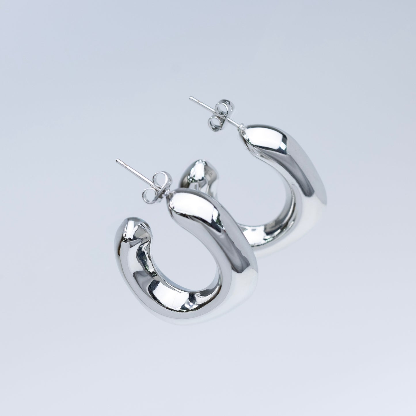 Silver Hoops