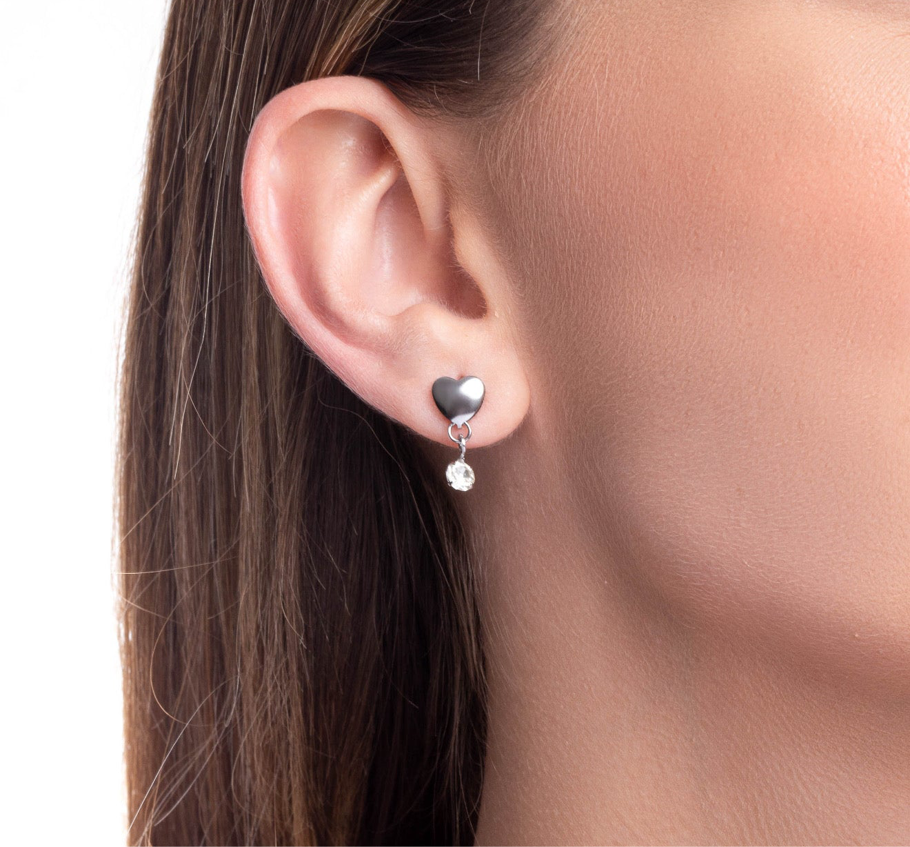 Silver Heart Earrings
