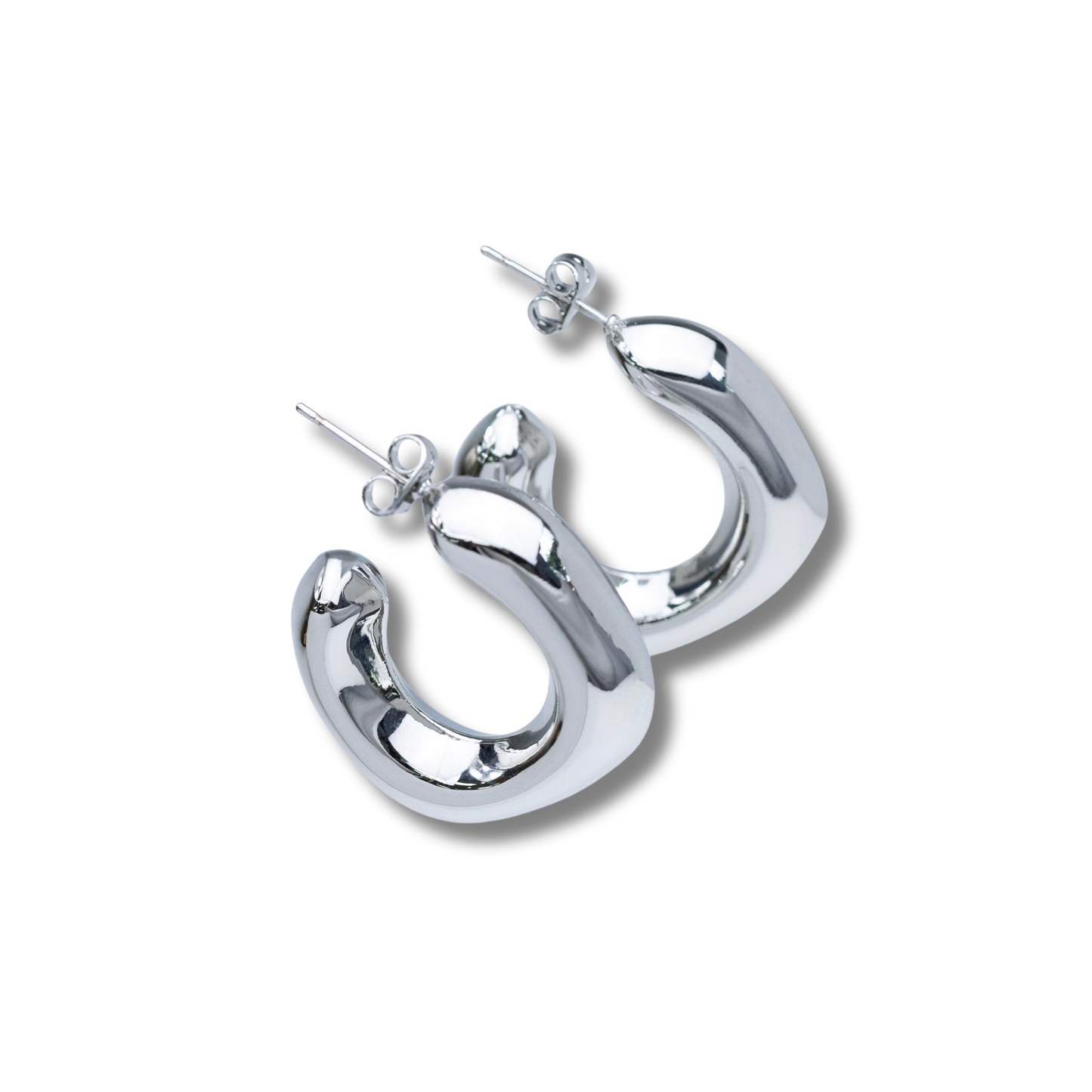 Silver Hoops