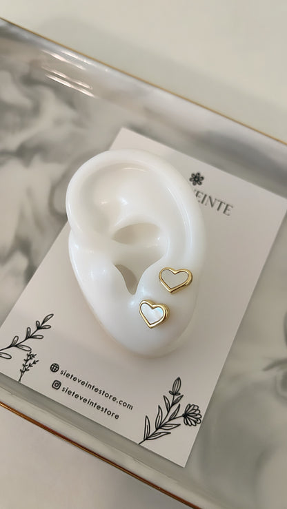 Mini Heart Studs