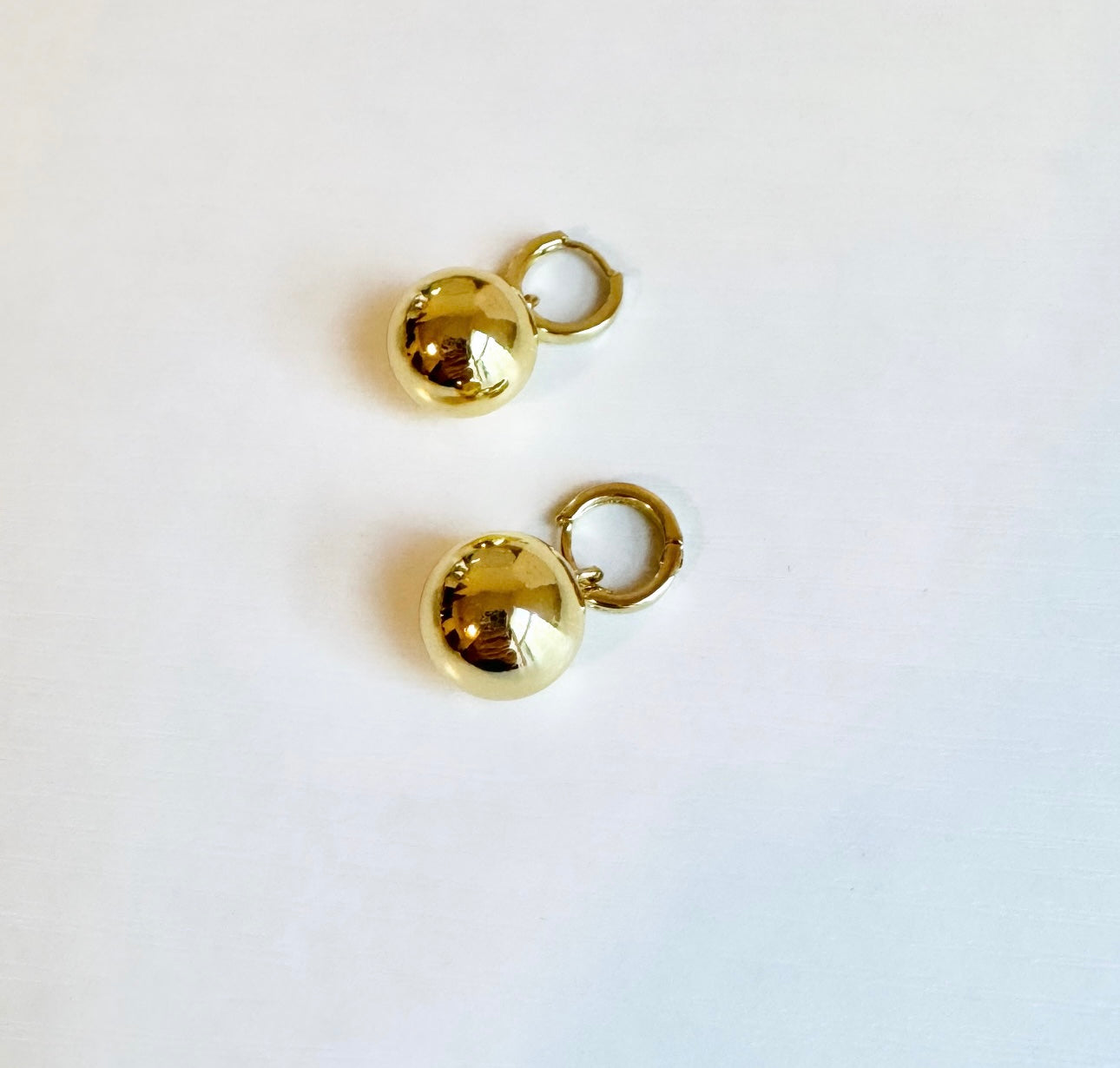 Gold Ball Earrings