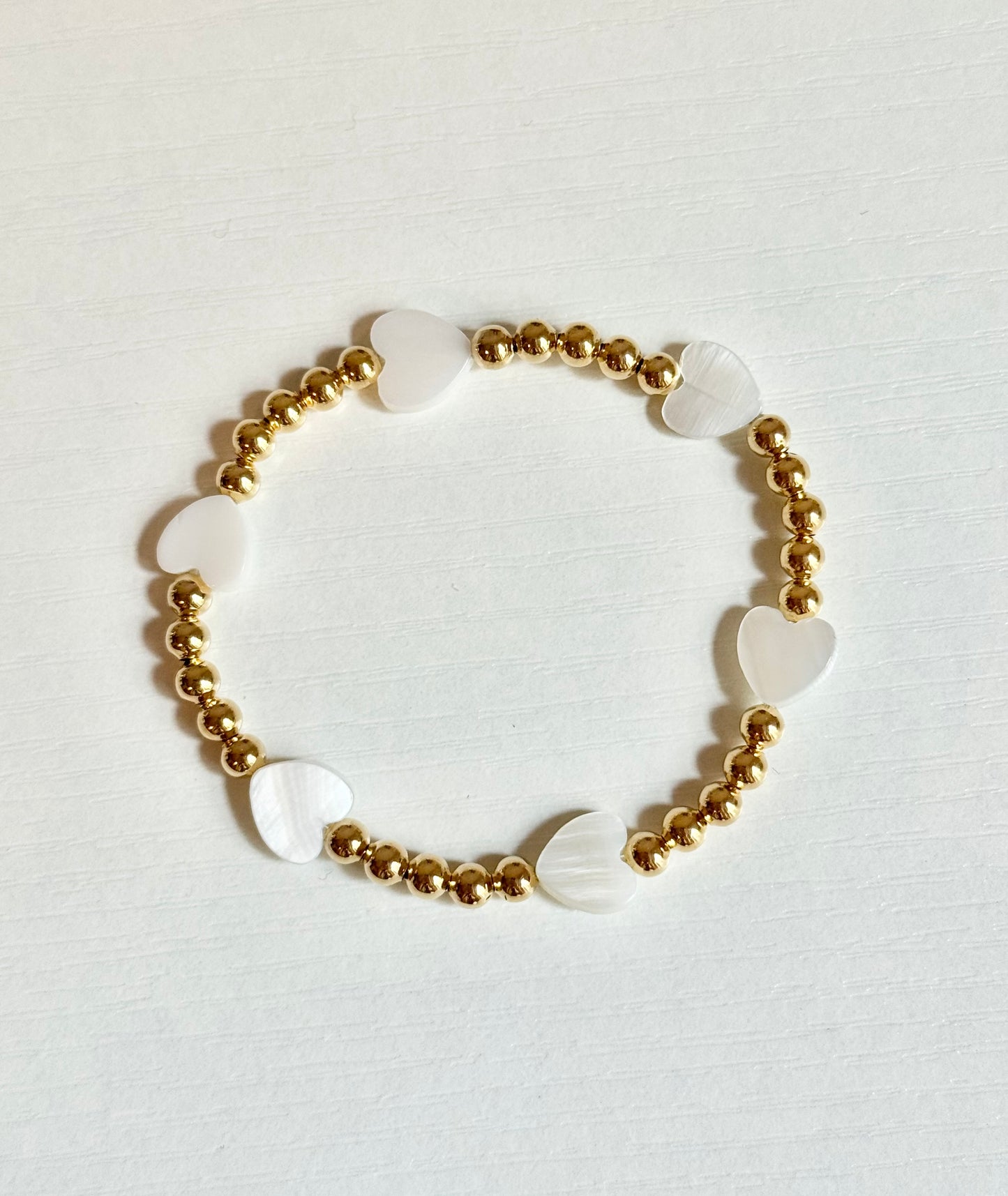 White Hearts Bracelet