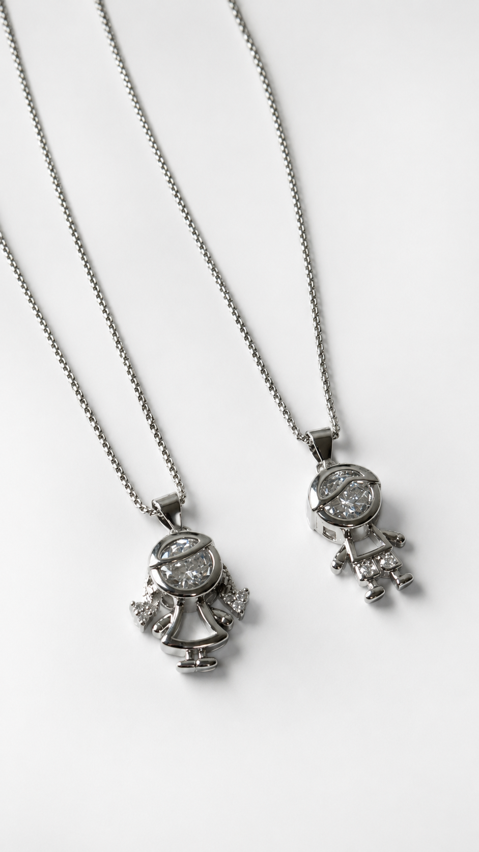 Silver Boy & Girl Chain