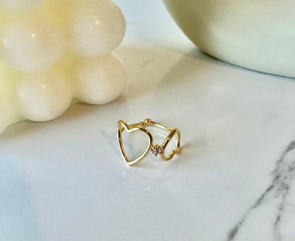 Double Heart Ring