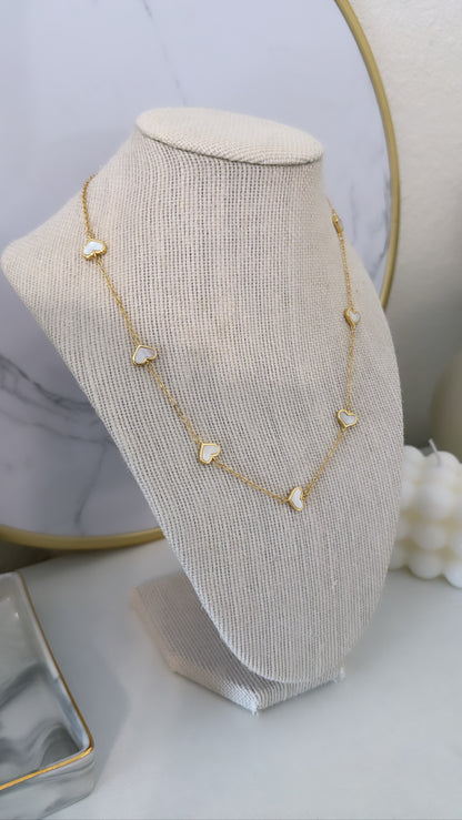 White Hearts Chain