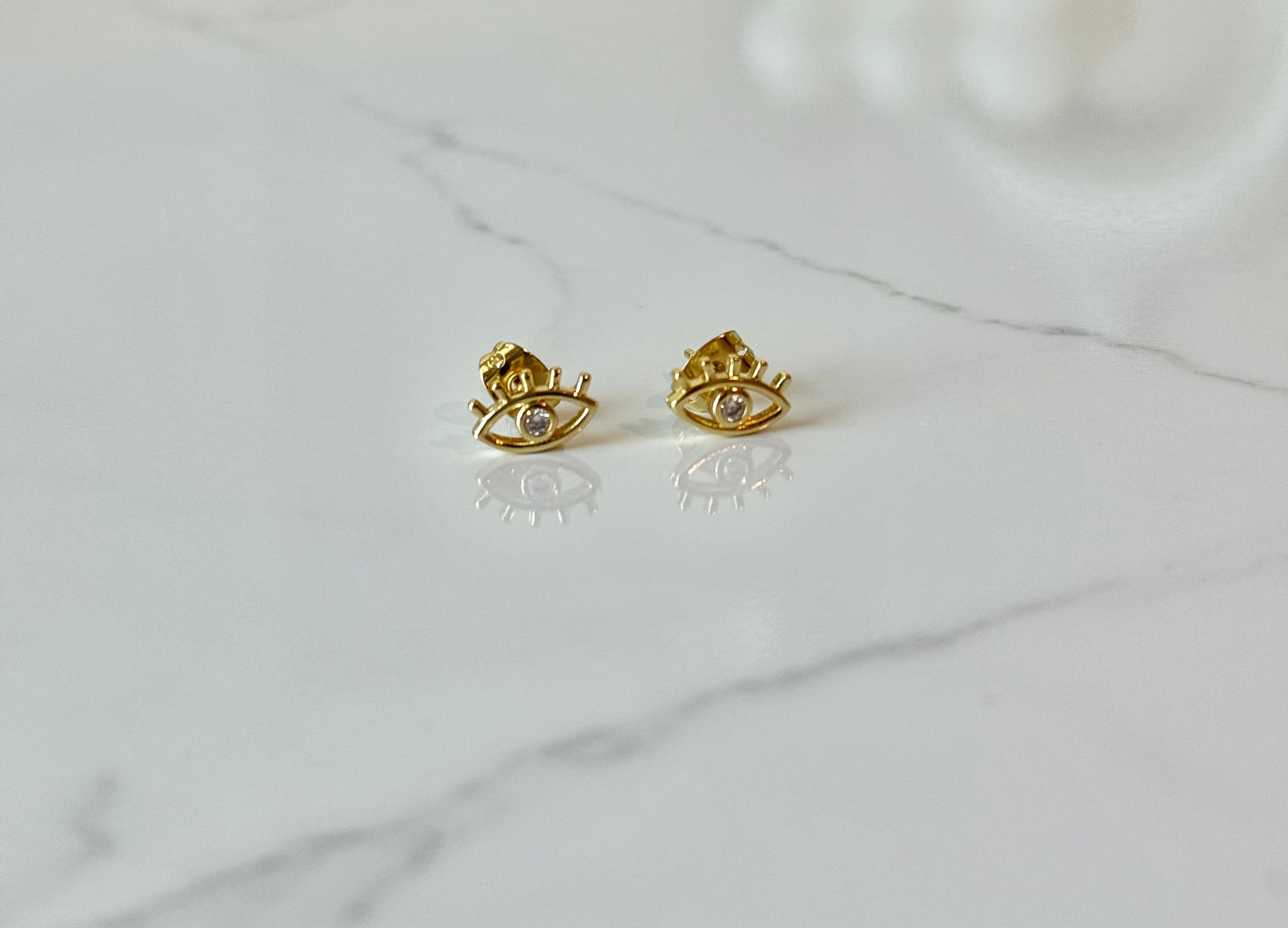 Gold Eye Studs