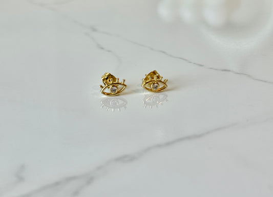 Gold Eye Studs