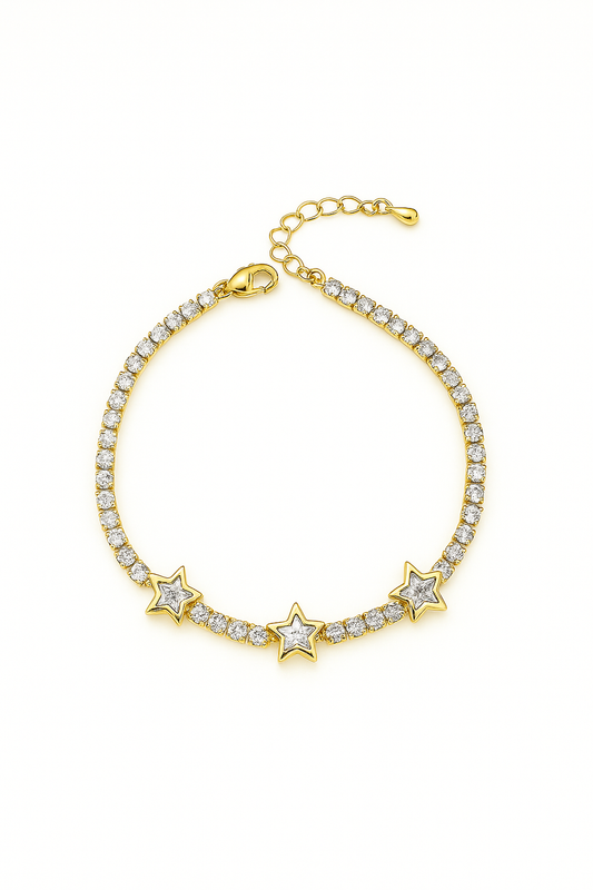 Tennis Bracelet With Stars