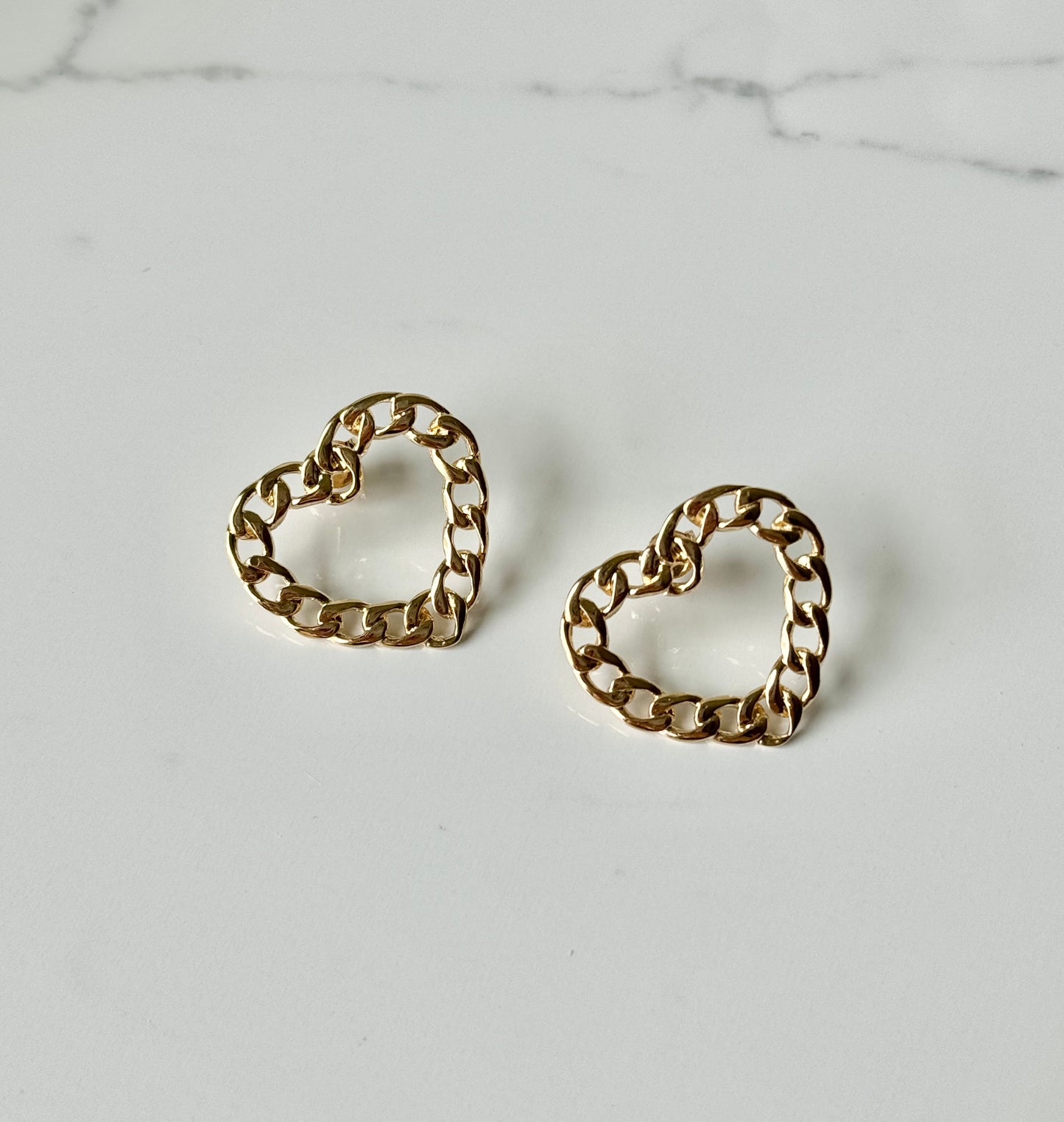 Chain Heart Earrings