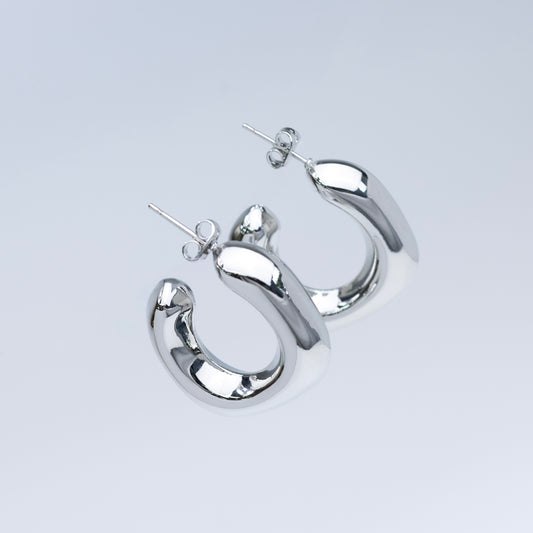Silver Hoops