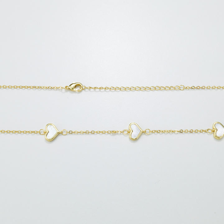 White Hearts Chain