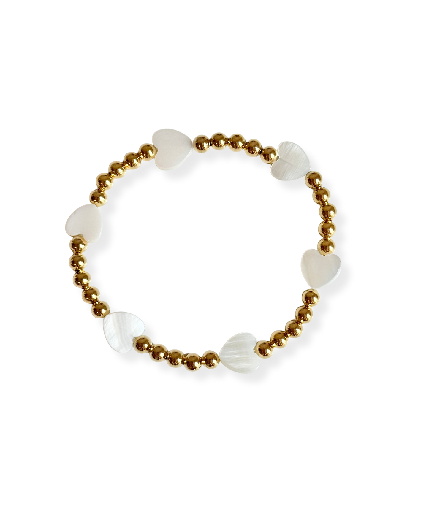 White Hearts Bracelet