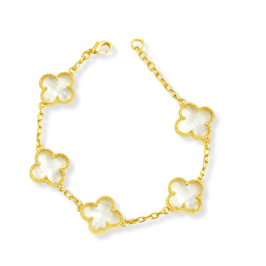 Clear Clover Bracelet