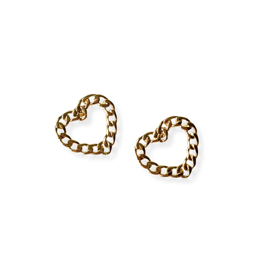 Chain Heart Earrings