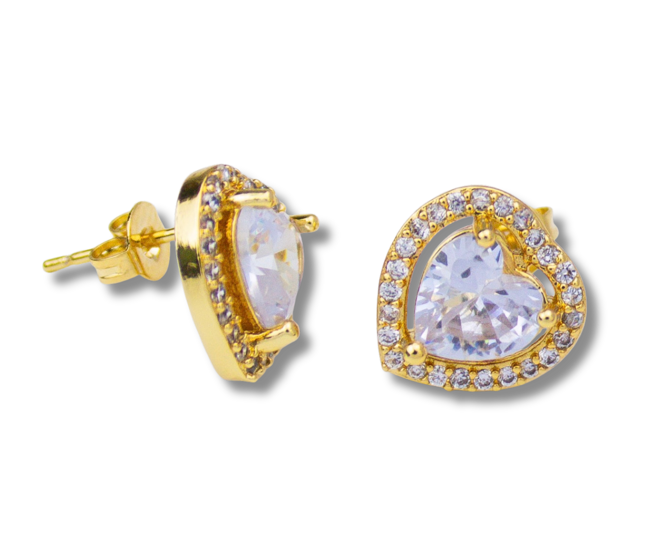 Crystal Heart Earrings