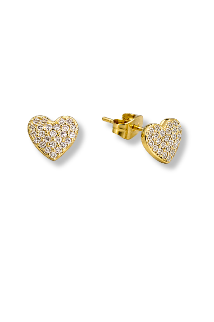 Shiny Heart Stud